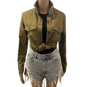 Adorable military style button down